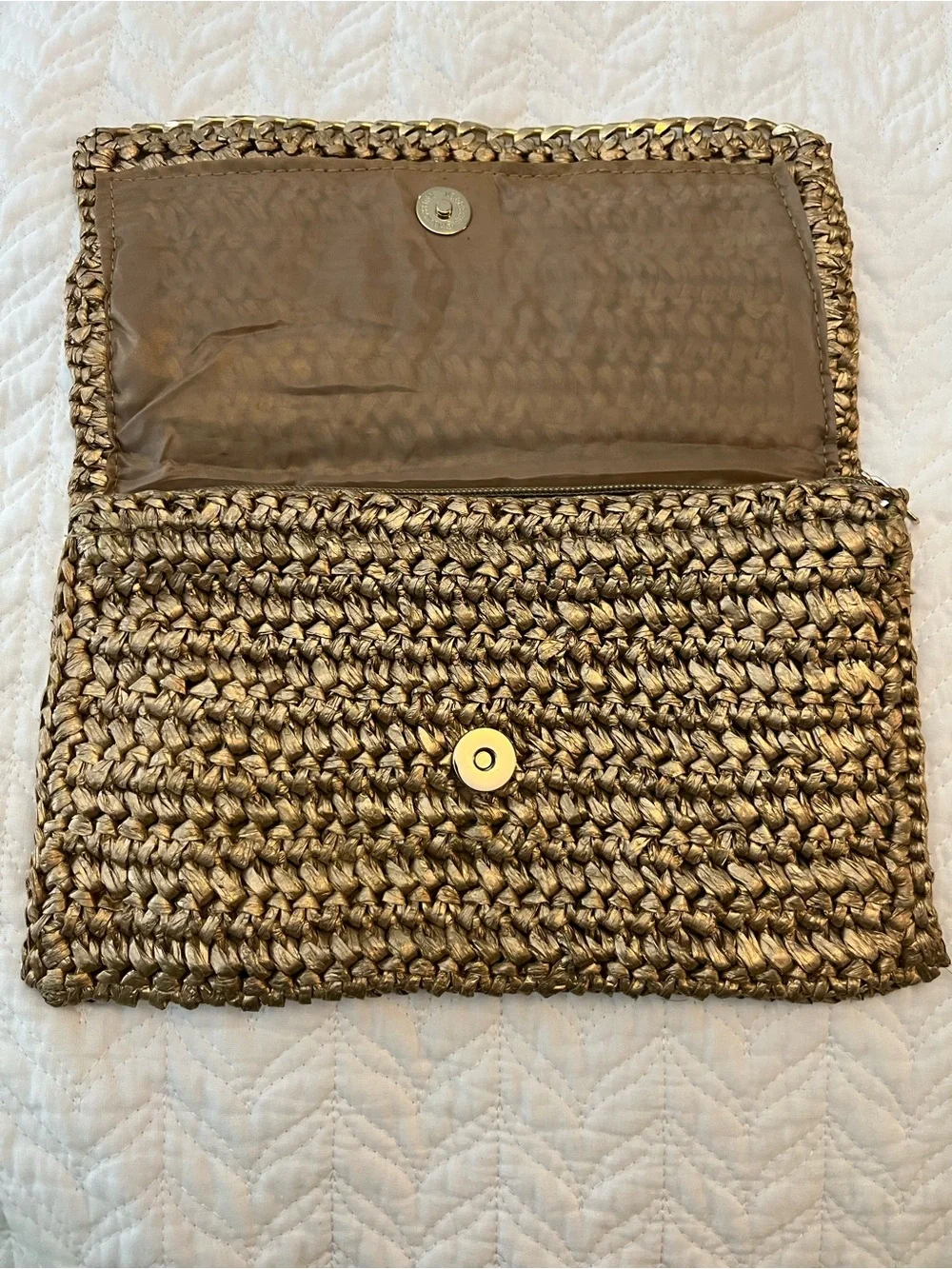 H&M woven clutch